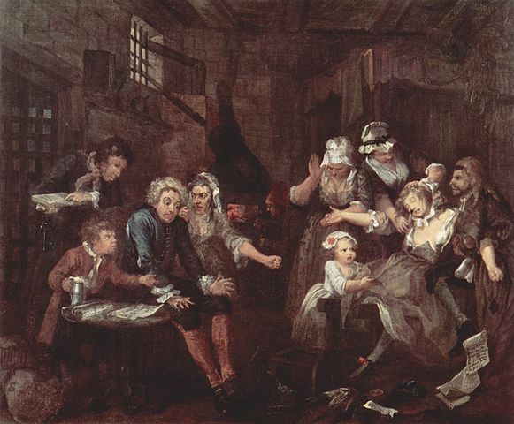 William Hogarth - Debtors Prison 1732-1735