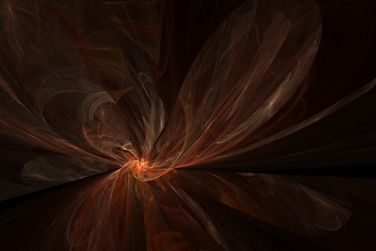 fractal surreal orange 1